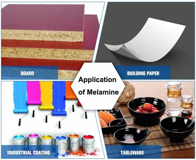 高純度メラミンの粉末 複合材と食器の生産のための工業用 1