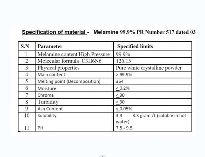 白99.9%のメラミン テーブルウェアのためのA5メラミン粉の製造者 0