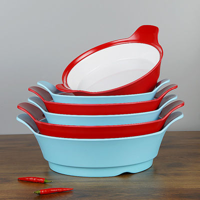 良い価格 レストラン/酒保の二重色の100%のメラミン テーブルウェア オンライン