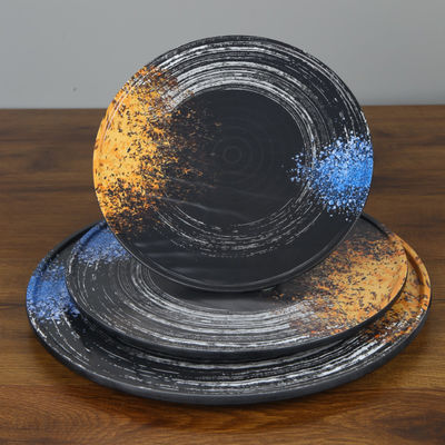 良い価格 利用できる円形のメラミン版の寿司のメラミン皿の在庫のさまざまなサイズ オンライン