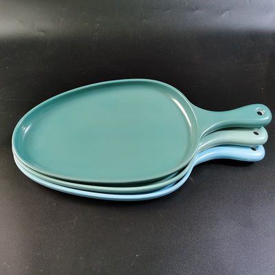 良い価格 安定し,低騒音のカラフルなメラミンが学校やホテルのための青いトレイとして使用されます オンライン