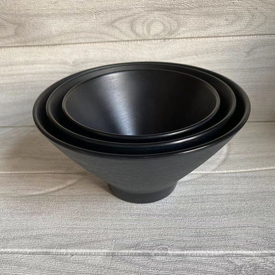 良い価格 環境に優しい黒 100% メラミンの食器碗 滑らかな表面 掃除が簡単 オンライン