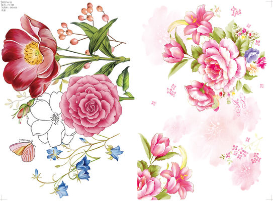 良い価格 メラミン食器用、サイズ59*44CMのカスタマイズ可能なパターン付き印刷デカール紙 オンライン