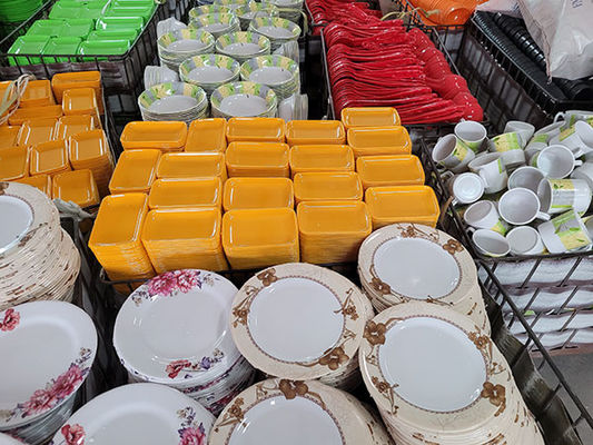 良い価格 MSDSの注文の頑丈なメラミン ディナー・ウェア セット オンライン