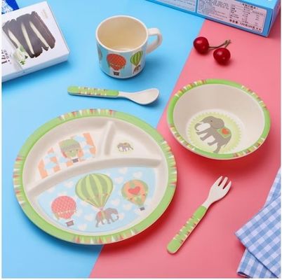 良い価格 食品安全 プリント 漫画 デカル BPA 無料 カスタム ベビー ディナーウェア メラミン 子供 食器 オンライン
