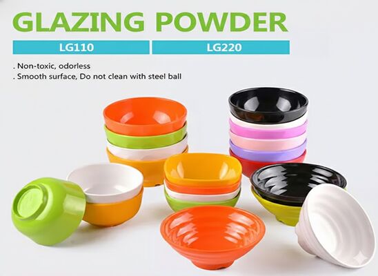 LG110/220/250 工業用メラミングレーズパウダー - ラミネートおよび装飾パネルに優れた表面耐久性と光沢を確保