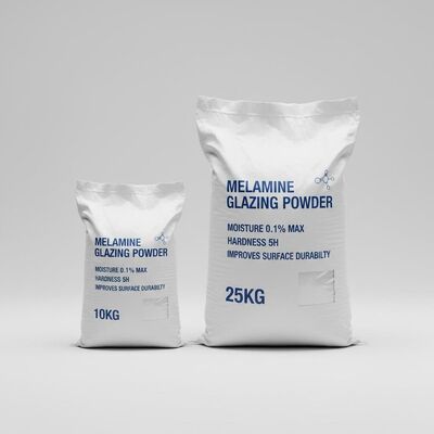良い価格 メラミンのガラスの粉末 10kg 25kg 表面耐久性の向上のためのサイズ オンライン